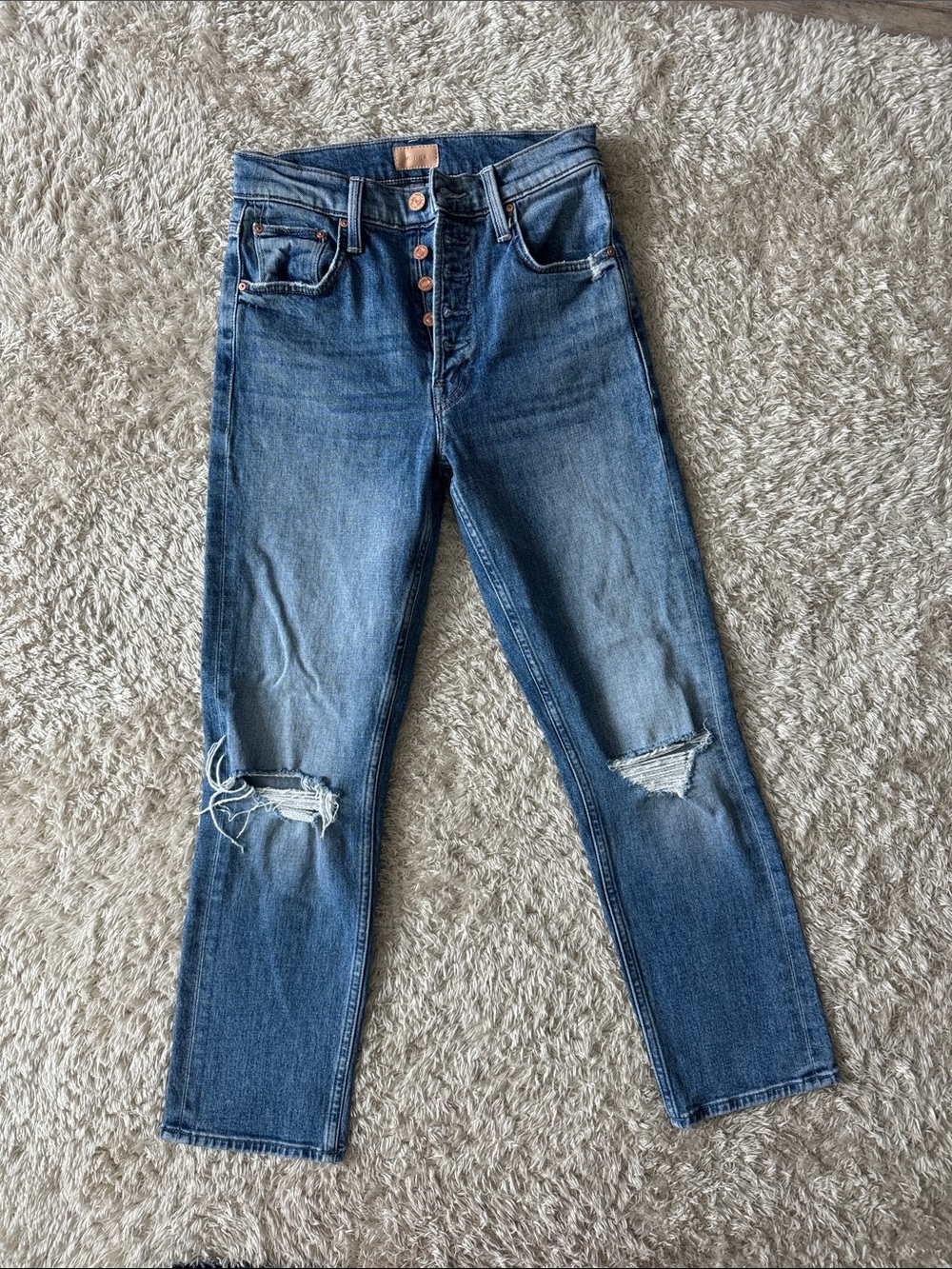 MOTHER denim the pixie tomcat crop